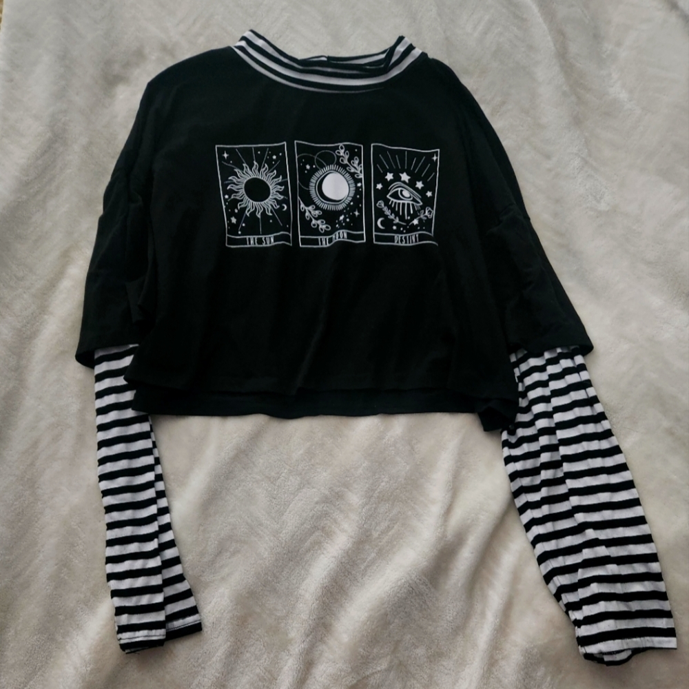 The Sun, The Moon, Destiny Crop Top